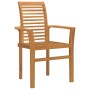 Conjunto de Comedor de Jardín 5 pcs Marrón
