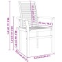Conjunto de Comedor de Jardín 5 pcs Marrón