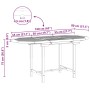 Conjunto de Comedor de Jardín 5 pcs Marrón