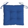 Cojines de silla de jardín 4 uds tela Oxford azul 40x40x7 cm