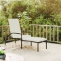 Brown synthetic rattan sun lounger with footrest by vidaXL, Loungers - Ref: Foro24-317628, Price: 91,61 €, Discount: %