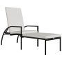 Brown synthetic rattan sun lounger with footrest by vidaXL, Loungers - Ref: Foro24-317628, Price: 91,61 €, Discount: %