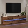 Gabinete de TV Marrón 180 x 34 x 50 cm Madera contrachapada