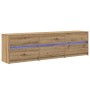 Gabinete de TV Marrón 181 x 34 x 50 cm Madera contrachapada