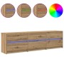 Gabinete de TV Marrón 181 x 34 x 50 cm Madera contrachapada