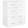 Sideboard with 4 glossy white drawers 60x30.5x71 cm by vidaXL, Sideboards - Ref: Foro24-342579, Price: 91,52 €, Discount: %