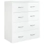 Sideboard with 4 glossy white drawers 60x30.5x71 cm by vidaXL, Sideboards - Ref: Foro24-342579, Price: 92,01 €, Discount: %