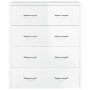 Sideboard with 4 glossy white drawers 60x30.5x71 cm by vidaXL, Sideboards - Ref: Foro24-342579, Price: 91,52 €, Discount: %