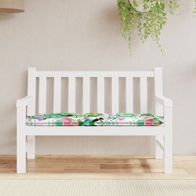 Cojín para banco de jardín tela multicolor 120x50x7 cm Cojín para banco de jardín tela multicolor 120x50x7 cm
