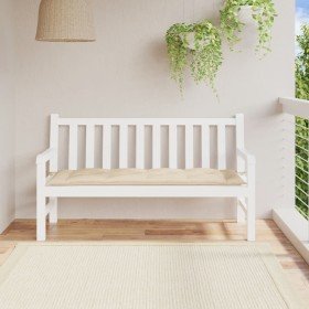 Cojín de banco de jardín tela Oxford beige 150x50x7 cm Cojín de banco de jardín tela Oxford beige 150x50x7 cm