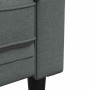 Juego de Sofá 2 pcs Gris oscuro tela