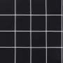 Cojín de banco jardín tela Oxford a cuadros negro 180x50x7 cm