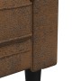 Juego de Sofá 3 pcs Marrón 201.5 x 74.5 x 74.5 cm tela