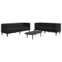 Juego de Sofá 2 pcs Negro 194 x 74.5 x 70.5 cm Cuero sintético