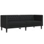 Juego de Sofá 2 pcs Negro 194 x 74.5 x 70.5 cm Cuero sintético