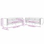 Juego de Sofá 2 pcs Negro 194 x 74.5 x 70.5 cm Cuero sintético