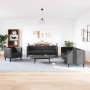 Juego de Sofá 3 pcs Negro 194 x 74.5 x 70.5 cm Cuero sintético