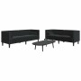 Juego de Sofá 2 pcs Negro Terciopelo