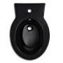 Juego de váter WC y bidé de cerámica negro