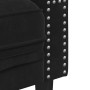 Juego de Sofá 3 pcs Negro Terciopelo