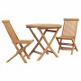 Conjunto de Comedor de Jardín 2 pcs Marrón