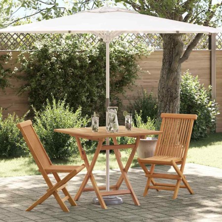 Conjunto de Comedor de Jardín 2 pcs Marrón