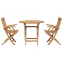 Juego de Comedor de Jardín 2 pcs Marrón Madera de teca maciza