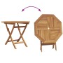 Juego de Comedor de Jardín 2 pcs Marrón Madera de teca maciza