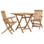 Conjunto de Comedor de Jardín 2 pcs Marrón