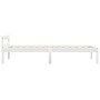 Estructura de cama sin colchón madera de pino blanco 100x200 cm