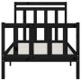 Estructura de cama madera maciza de pino negro 100x200 cm de vidaXL, Camas y somieres - Ref: Foro24-3107022, Precio: 133,54 €
