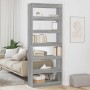Estantería Gris sonoma 80 x 30 x 198 cm Madera contrachapada