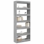 Estantería Gris sonoma 80 x 30 x 198 cm Madera contrachapada
