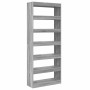 Estantería Gris sonoma 80 x 30 x 198 cm Madera contrachapada