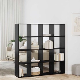 Estantería para libros Roble negro 137.5 x 29 x 137.5 cm