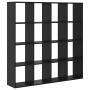 Estantería para libros Roble negro 137.5 x 29 x 137.5 cm