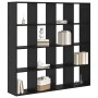 Estantería para libros Roble negro 137.5 x 29 x 137.5 cm