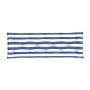 Cojines banco jardín 2 uds tela a rayas azul blanco 150x50x7 cm