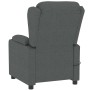 Sillón de masaje de tela gris oscuro