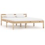 Estructura de cama sin colchón madera maciza de pino 120x200 cm