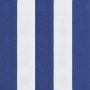 Cojines banco de jardín 2 uds tela Oxford azul y blanco a rayas