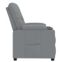 Sillón reclinable de tela gris claro