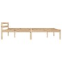 Estructura de cama sin colchón madera maciza de pino 120x200 cm