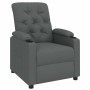 Sillón reclinable de tela gris oscuro