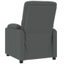 Sillón reclinable de tela gris oscuro