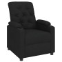 Sillón reclinable de tela negro