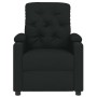 Sillón reclinable de tela negro