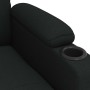 Sillón reclinable de tela negro