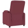 Sillón reclinable de tela rojo tinto