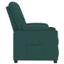 Sillón reclinable de tela verde oscuro